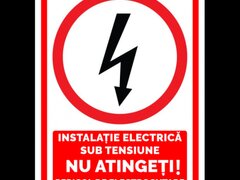 indicator instalatie electrica sub tensiune nu atingeti pericol de electrocutare